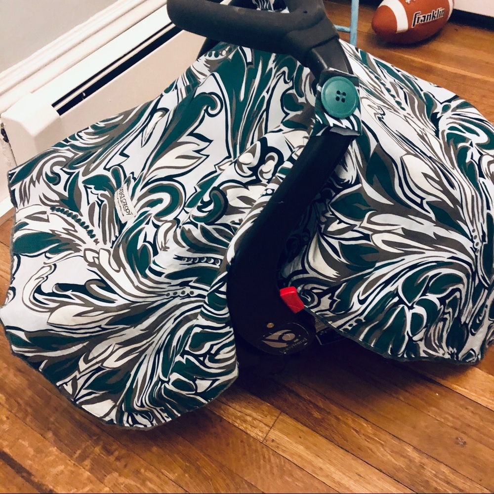 Car seat Canopy Infant car seat cover EUC